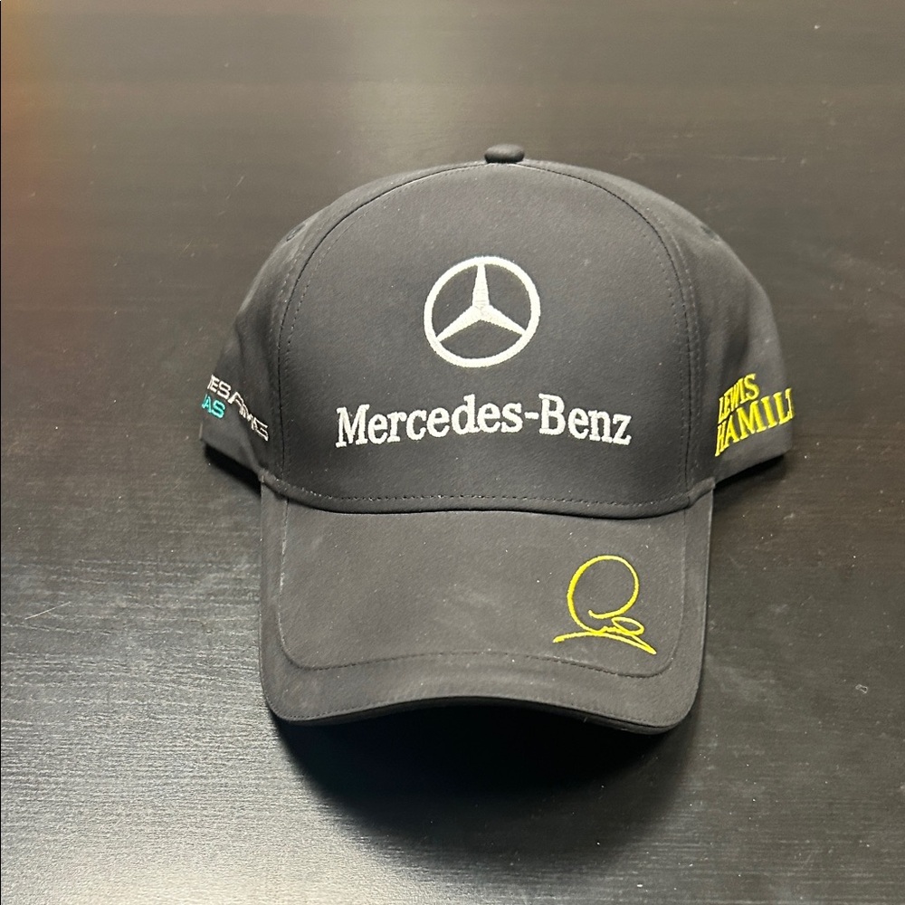 Lewis Hamilton Mercedes-Benz Black Cap